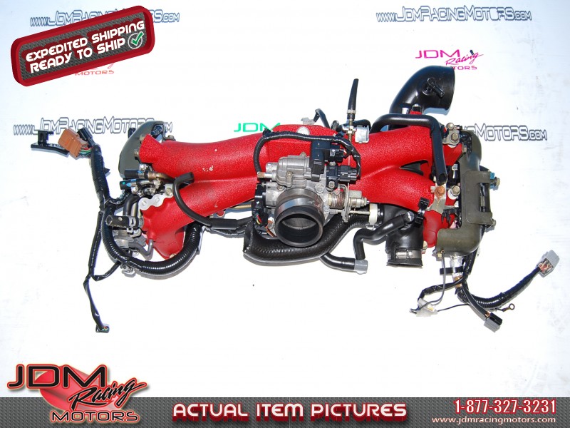 JDM Long Runner Intake Manifold, TGV DELETE, STI INJECTORS, Ver 9 with Parts and Wiring